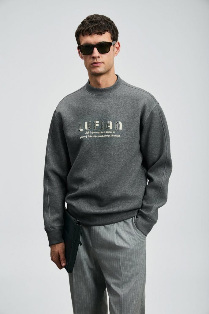 LUFİAN Oracle Erkek Sweatshirt 112030178 - ANTRASİT