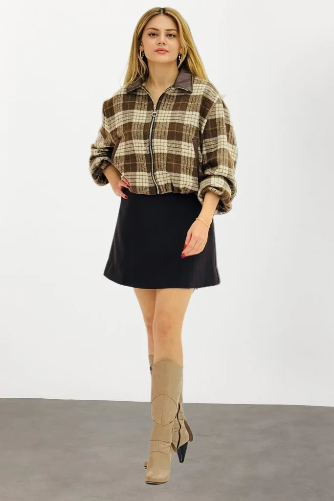 BDK Ekose Desenli Ceket 7852