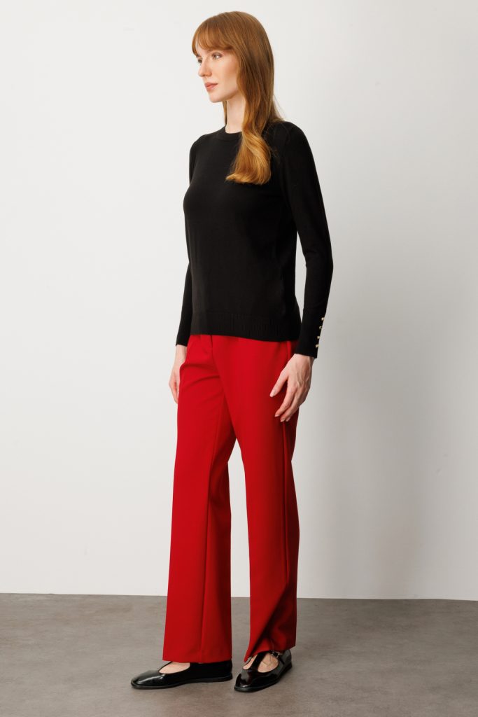 ON TRİKO Sıfır Yaka Basic Triko Kazak  63500 - Siyah