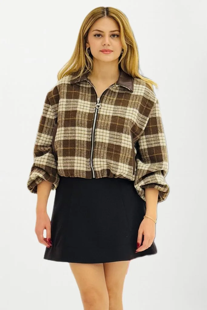 BDK Ekose Desenli Ceket 7852