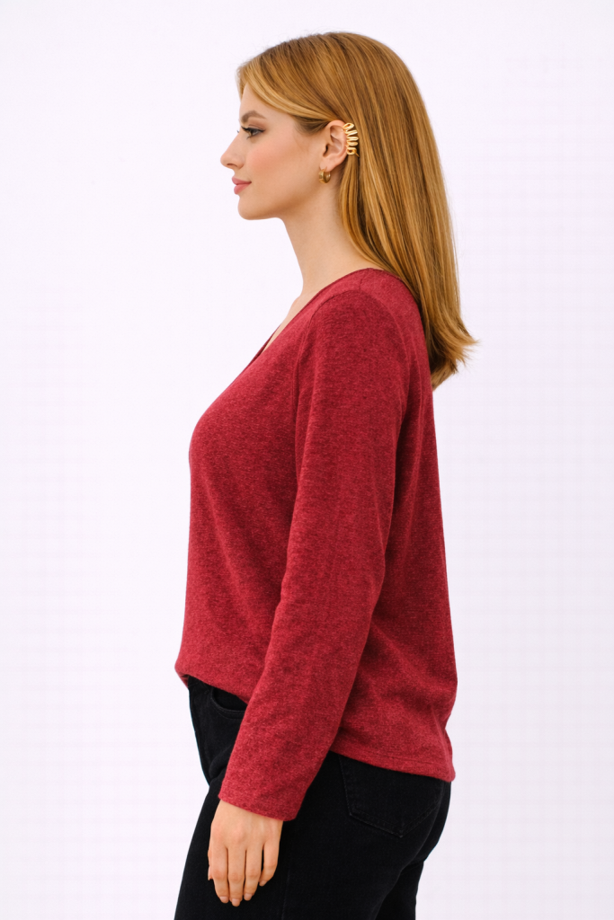 BDK V Yaka Triko Kazak 26KRS501 - bordo