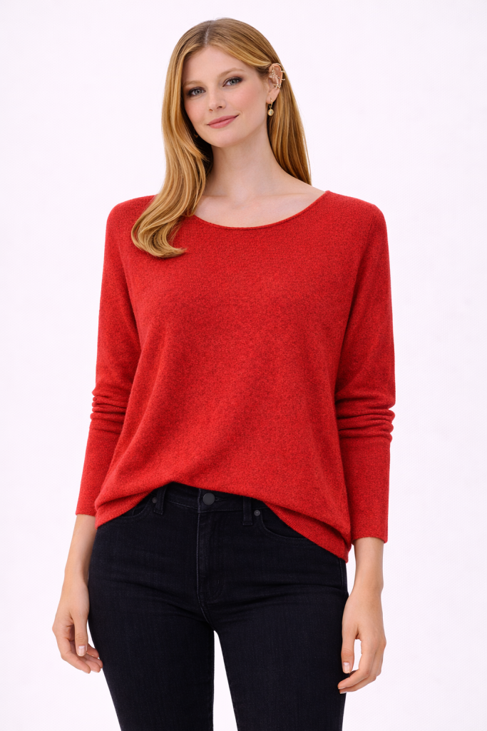 BDK Bisiklet Yaka Triko Kazak 26KRS930 - KİREMİT