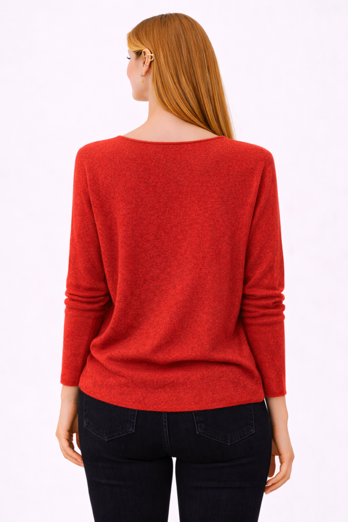 BDK Bisiklet Yaka Triko Kazak 26KRS930 - KİREMİT