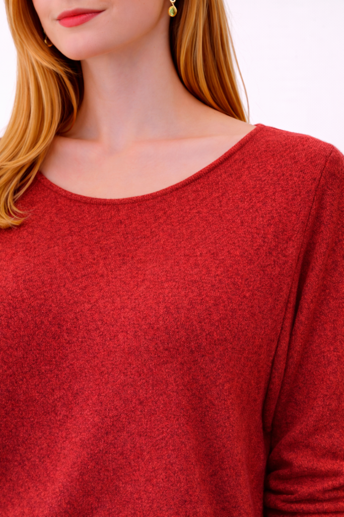 BDK Bisiklet Yaka Triko Kazak 26KRS930 - KİREMİT