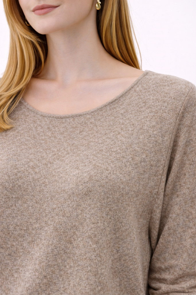 BDK Bisiklet Yaka Triko Kazak 26KRS930 - BEJ