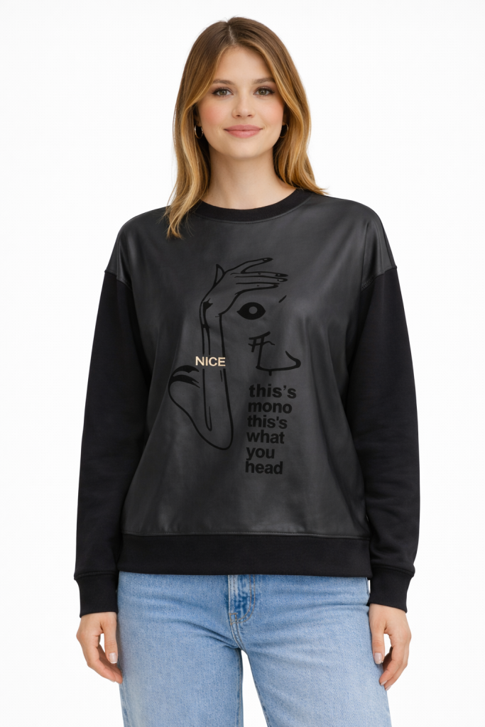 DOSSODOSSİ SEUL Kendinden Desenli Bluz 1052