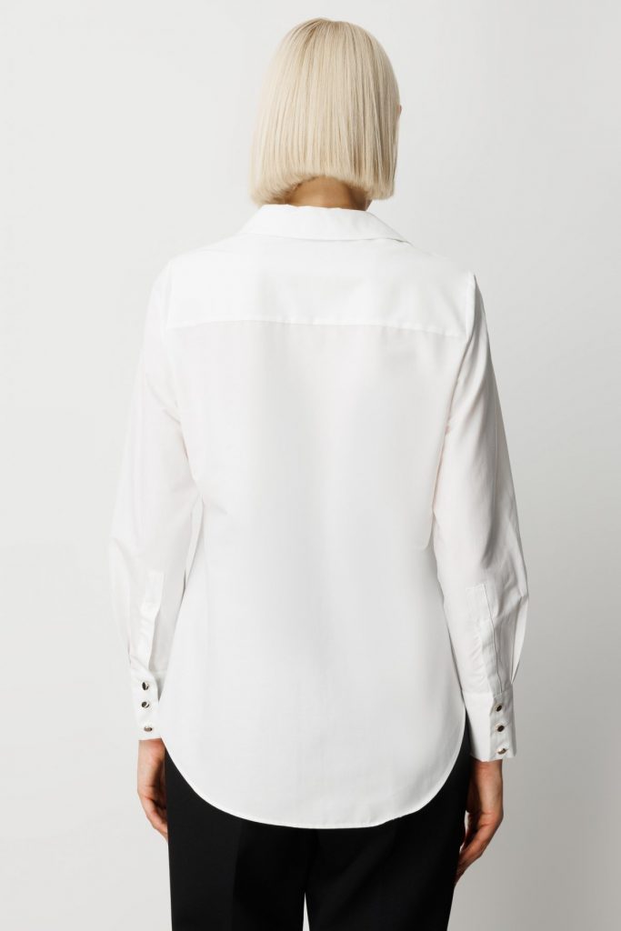 EKOL Polo Yaka Pamuklu Gömlek 3049 - EKRU