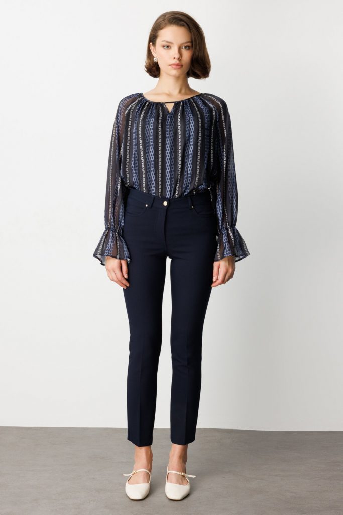 EKOL Bol Paça Pantolon 1007 - Lacivert