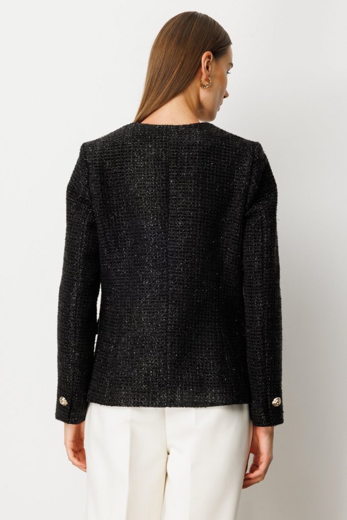 EKOL Kapak Cepli Tüvit Ceket 5041