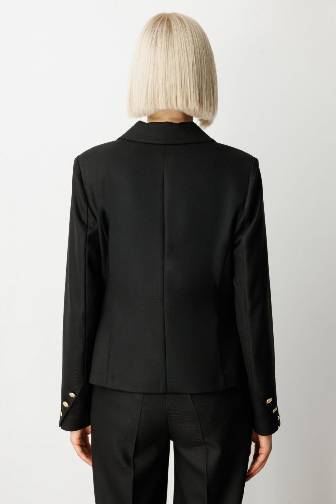 EKOL Omzu Vatkalı Kapak Cepli Ceket 5049