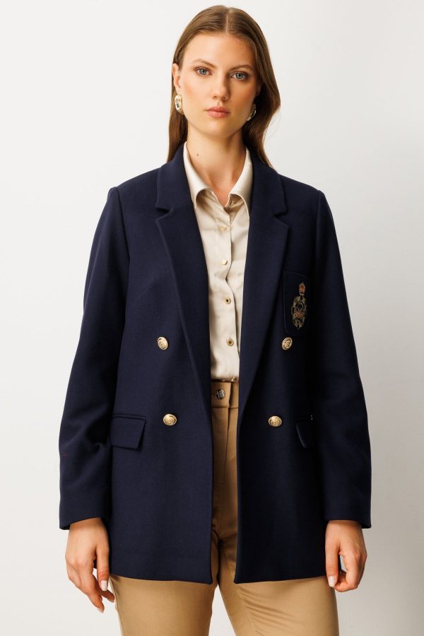 EKOL Cebi Armalı Büyük Beden Ceket 5571