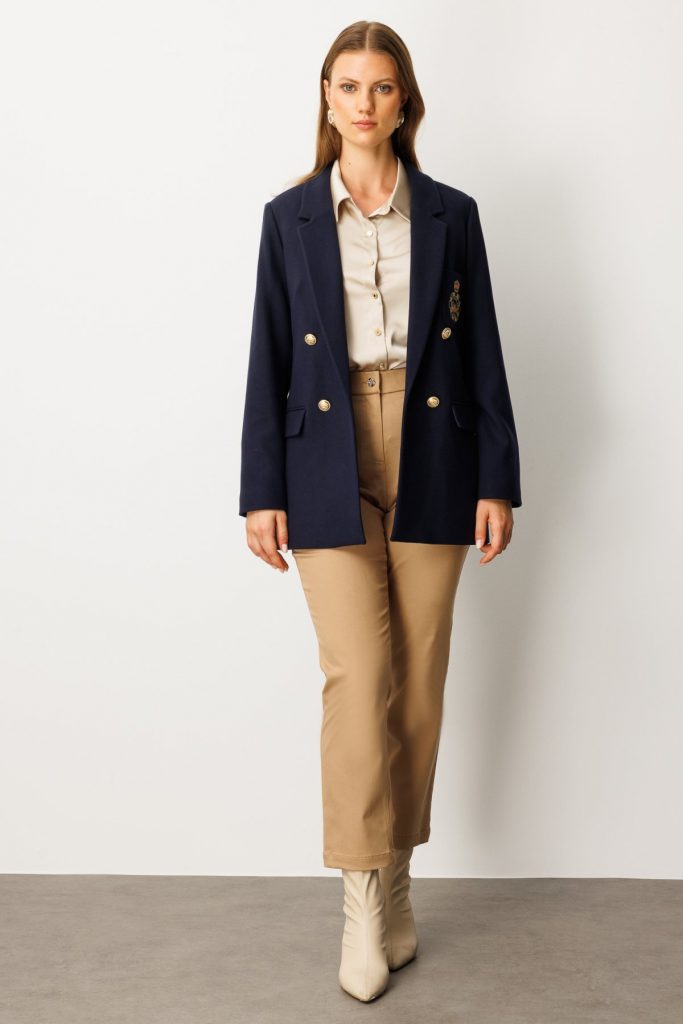 EKOL Cebi Armalı Büyük Beden Ceket 5571