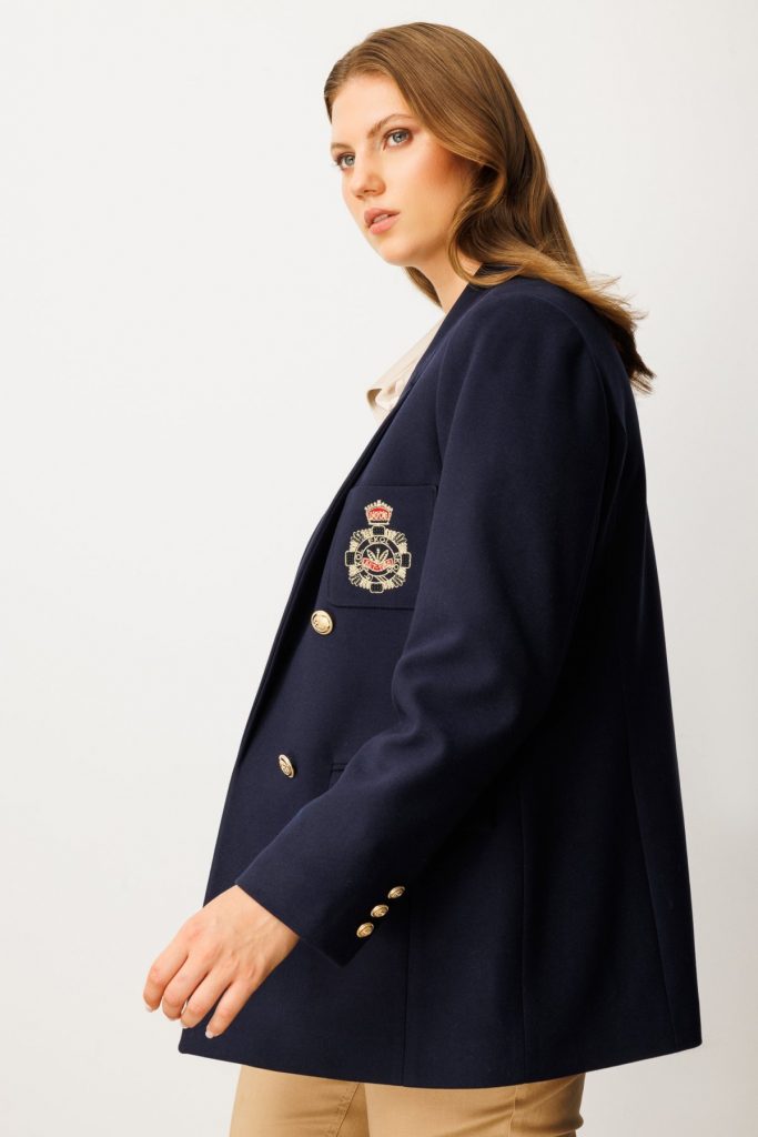 EKOL Cebi Armalı Büyük Beden Ceket 5571 - Lacivert