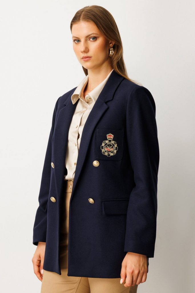 EKOL Cebi Armalı Büyük Beden Ceket 5571 - Lacivert