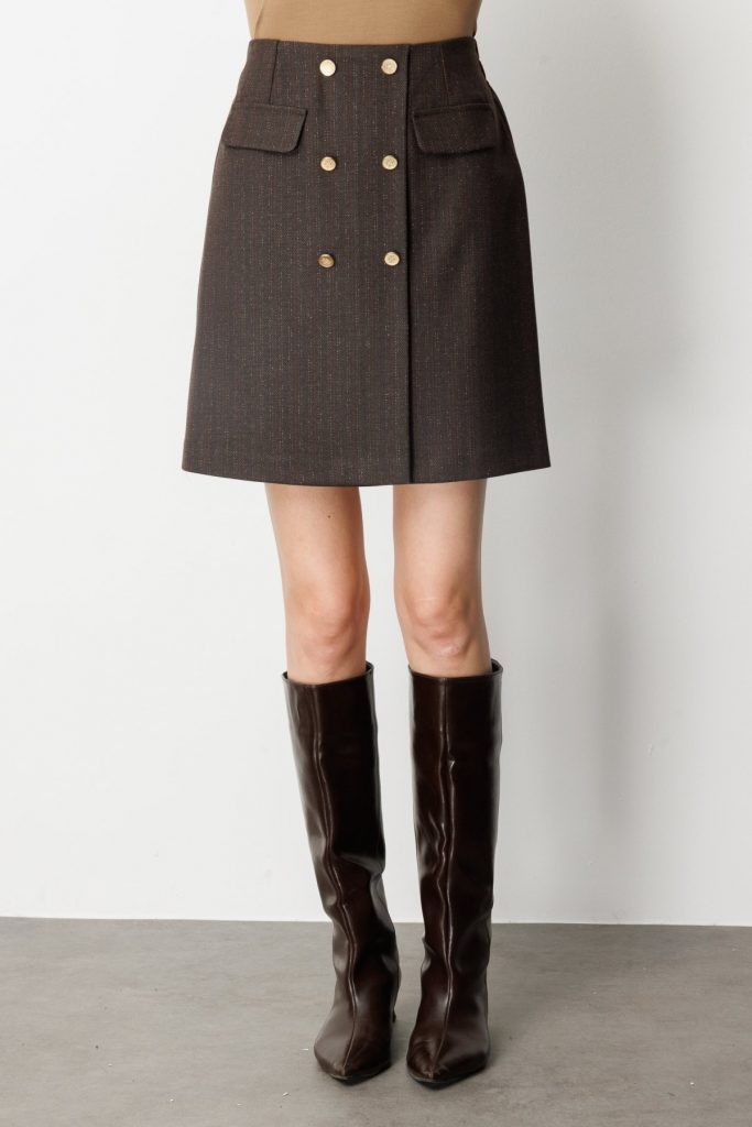 EKOL Beli Lastikli Süs Düğmeli Mini Kadın Etek 2019