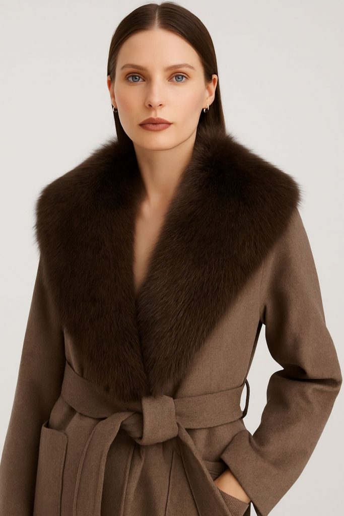 EKOL Yakası Kürklü Kaban 6071