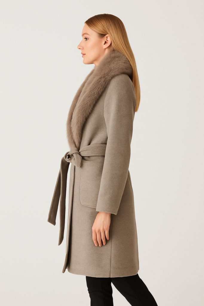 EKOL Yakası Kürklü Kaban 6071 - VİZON