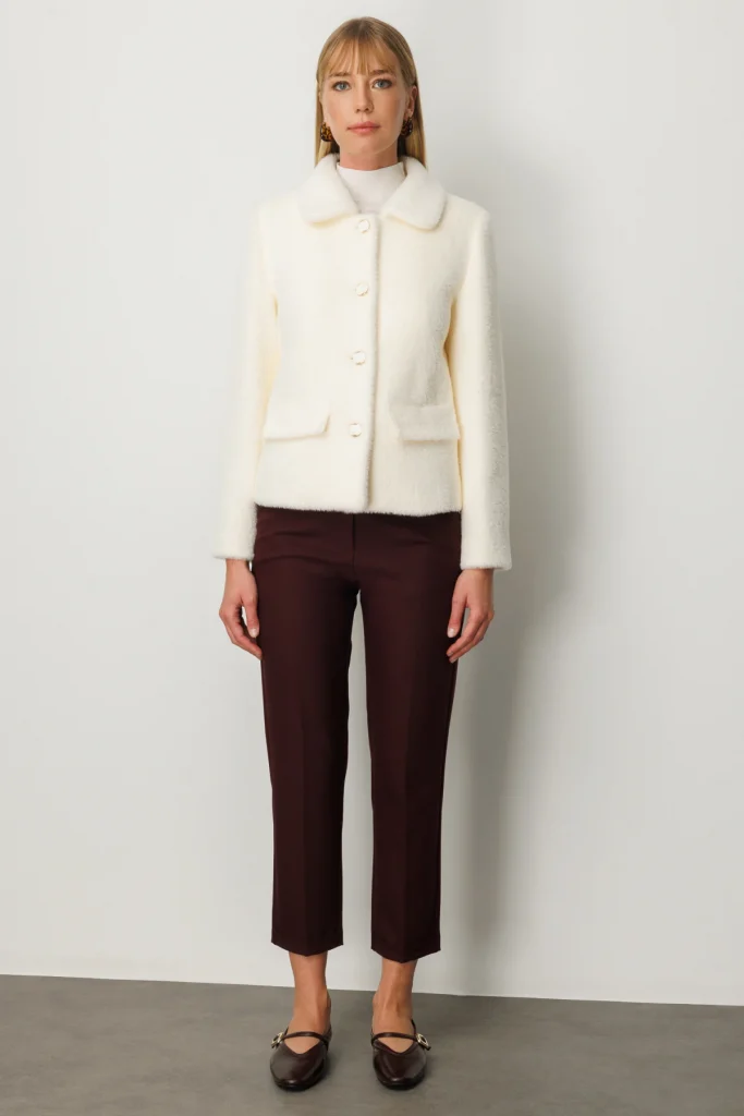 EKOL Torba Cepli Peluş Kaban 6025 - EKRU