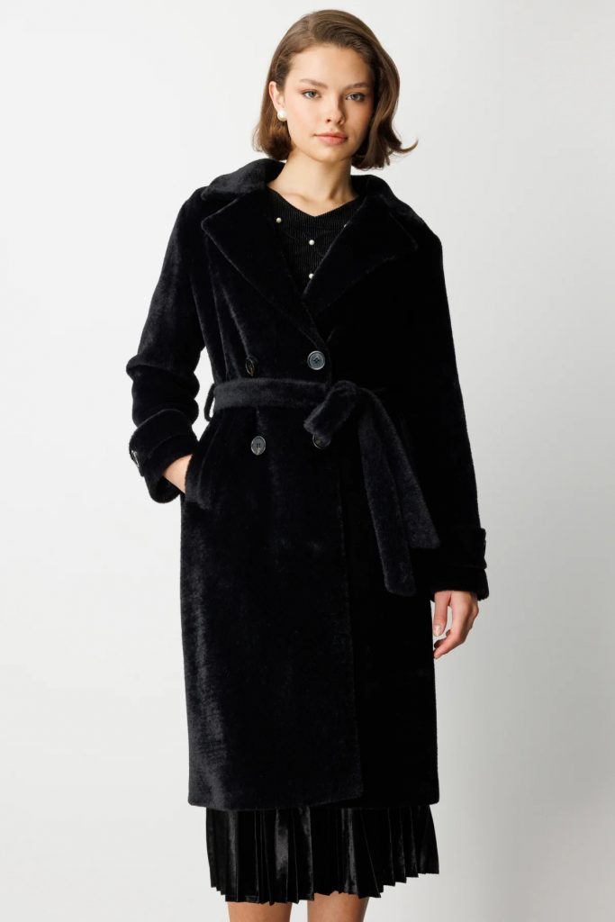 EKOL Beli Kuşaklı Peluş Kaban 6033