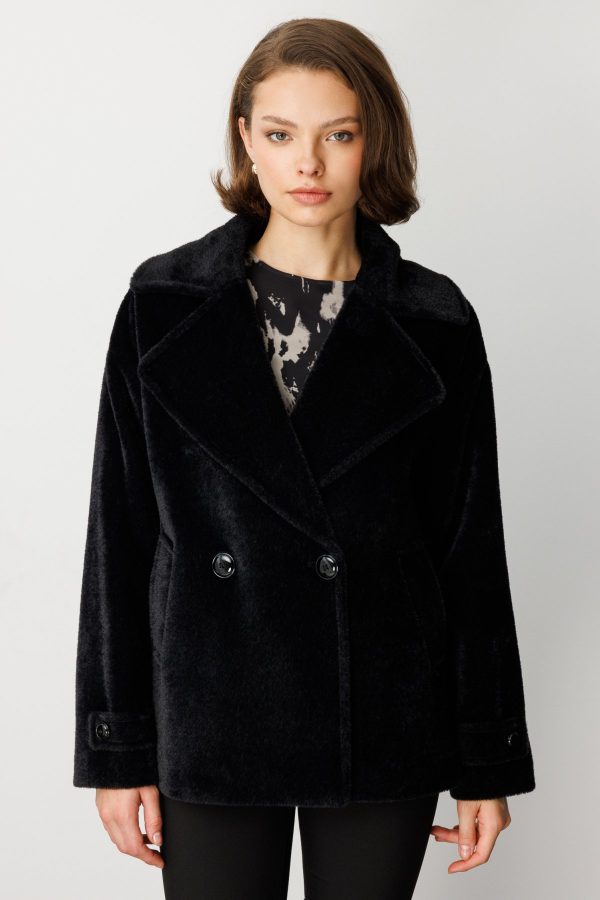 EKOL Apoletli Peluş Mont 6035