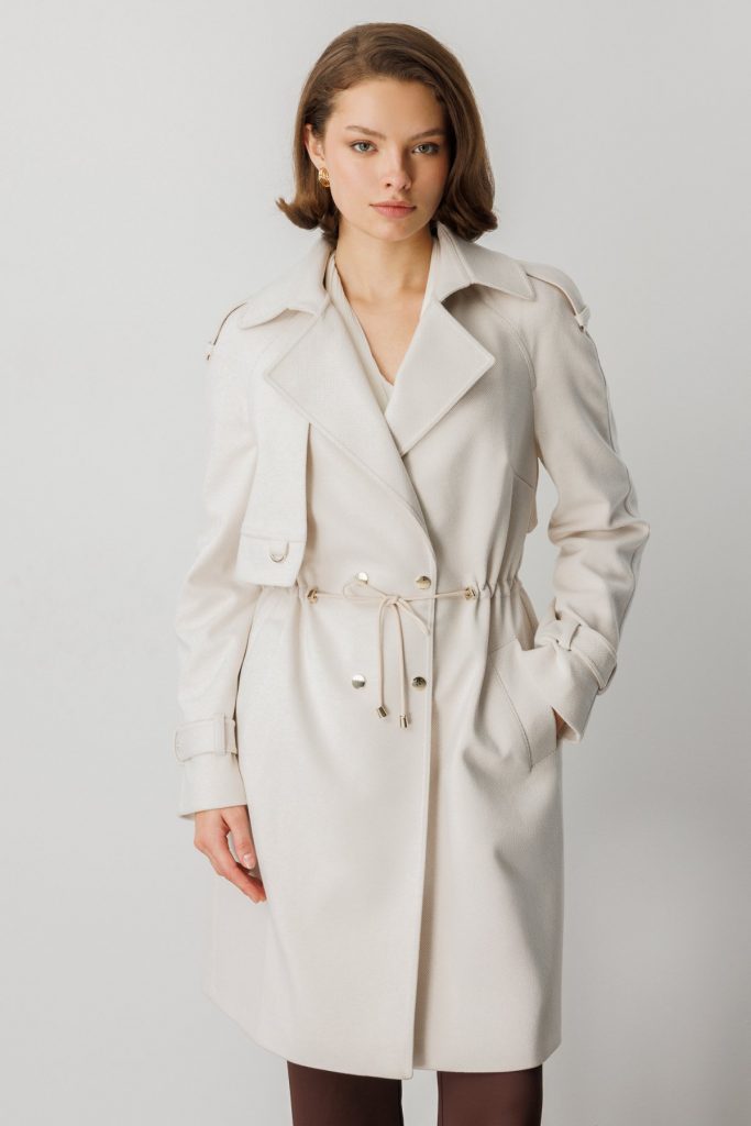 EKOL Beli Bağcıklı Apoletli Kaban 6037 - BEJ