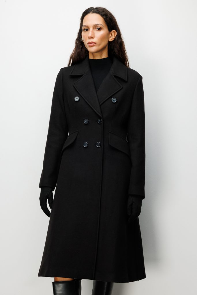 EKOL Kapak Cepli Uzun Kaban 6073 - Siyah