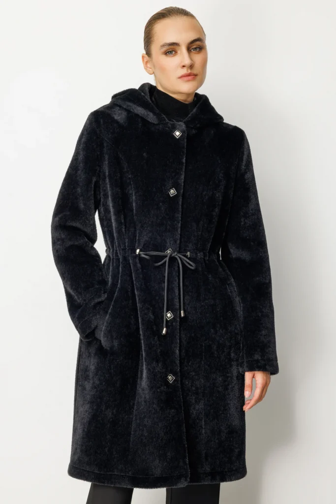 EKOL Beli İpli Peluş Kaban 6077 - Siyah