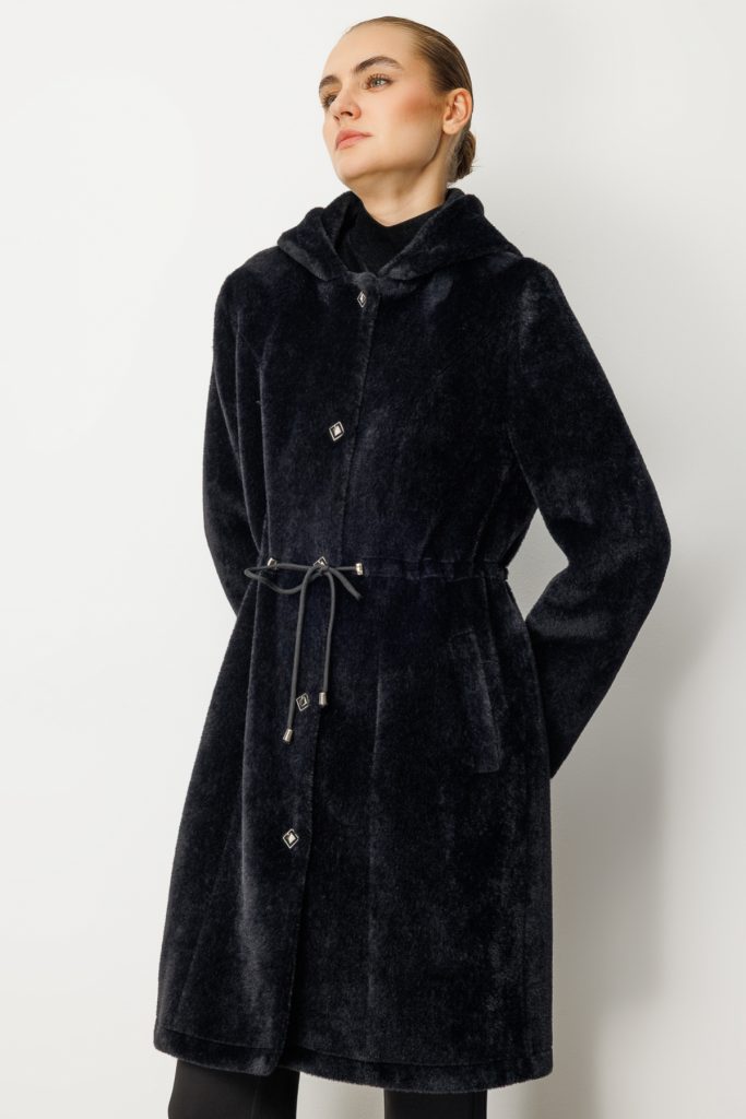 EKOL Beli İpli Peluş Kaban 6077 - Siyah