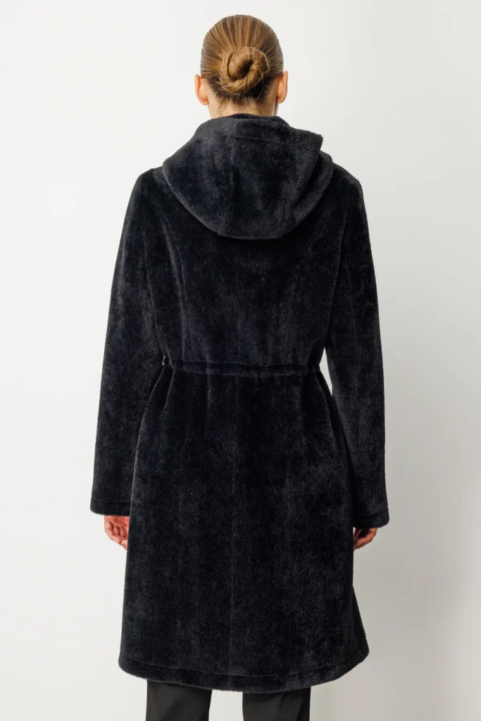 EKOL Beli İpli Peluş Kaban 6077 - Siyah