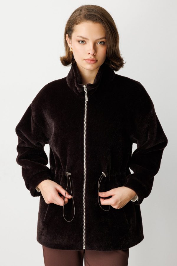 EKOL Dik Yaka Peluş Mont 6103