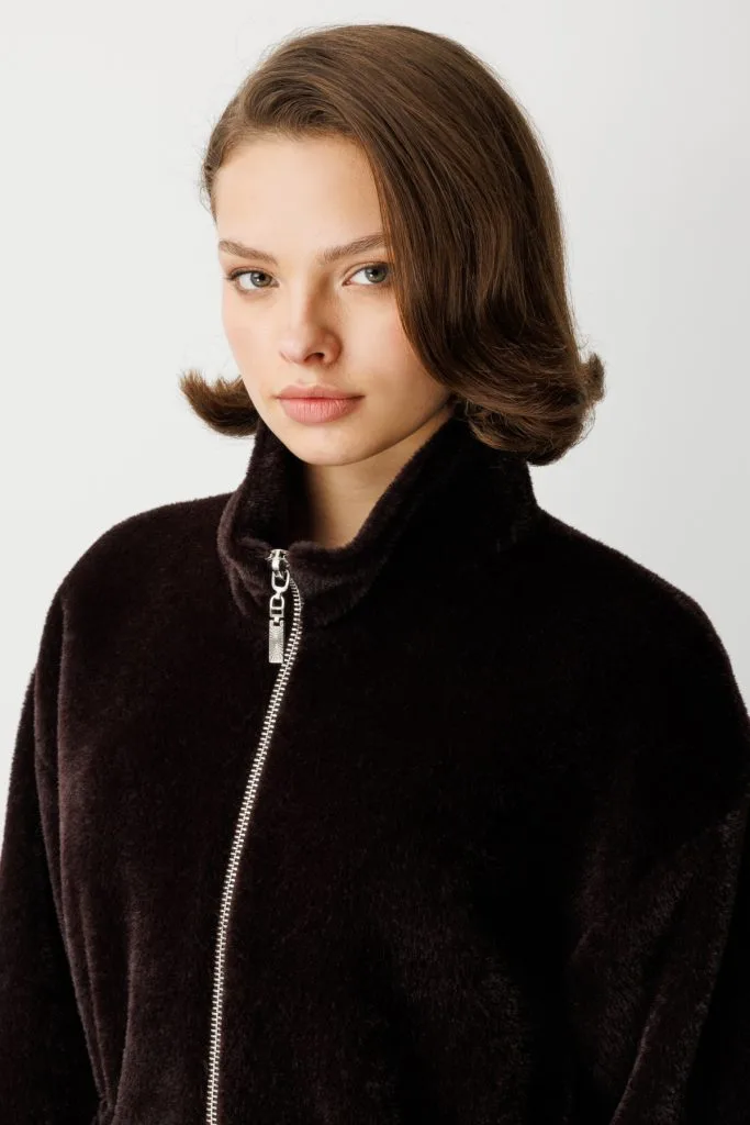 EKOL Dik Yaka Peluş Mont 6103