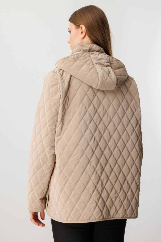 EKOL Kapitone Şişme Mont 6805 - BEJ