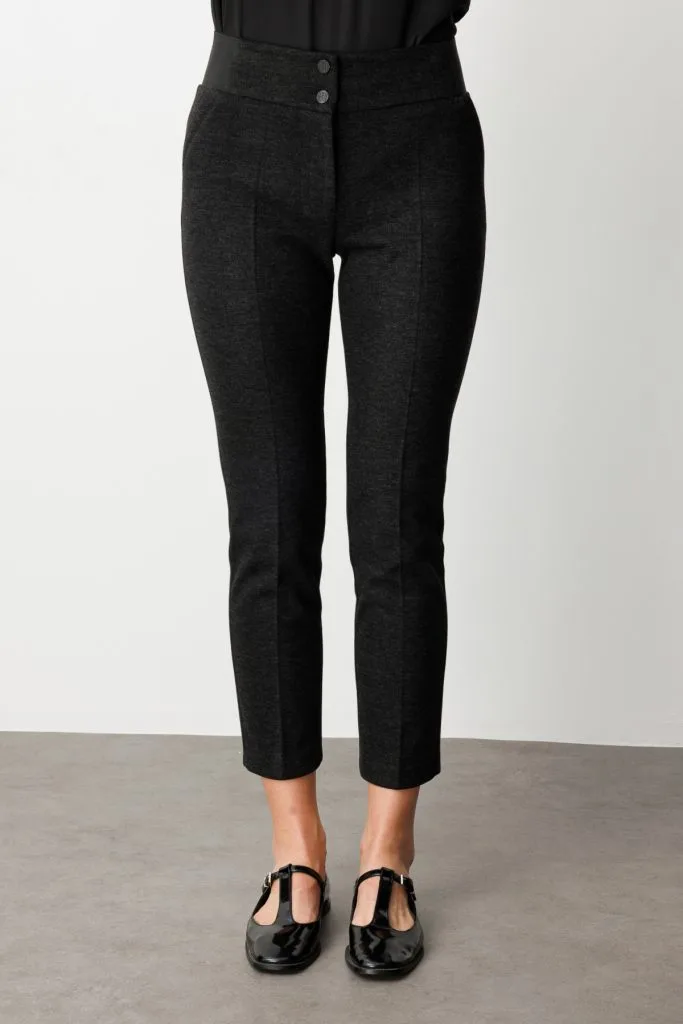 EKOL Çift Düğmeli Dar Paça Pantolon 1017