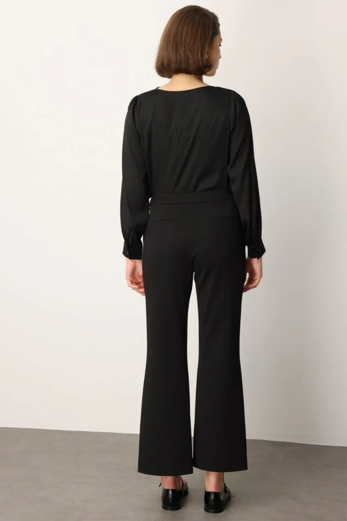 EKOL Zincir Aksesuarlı Bol Paça Pantolon 1021