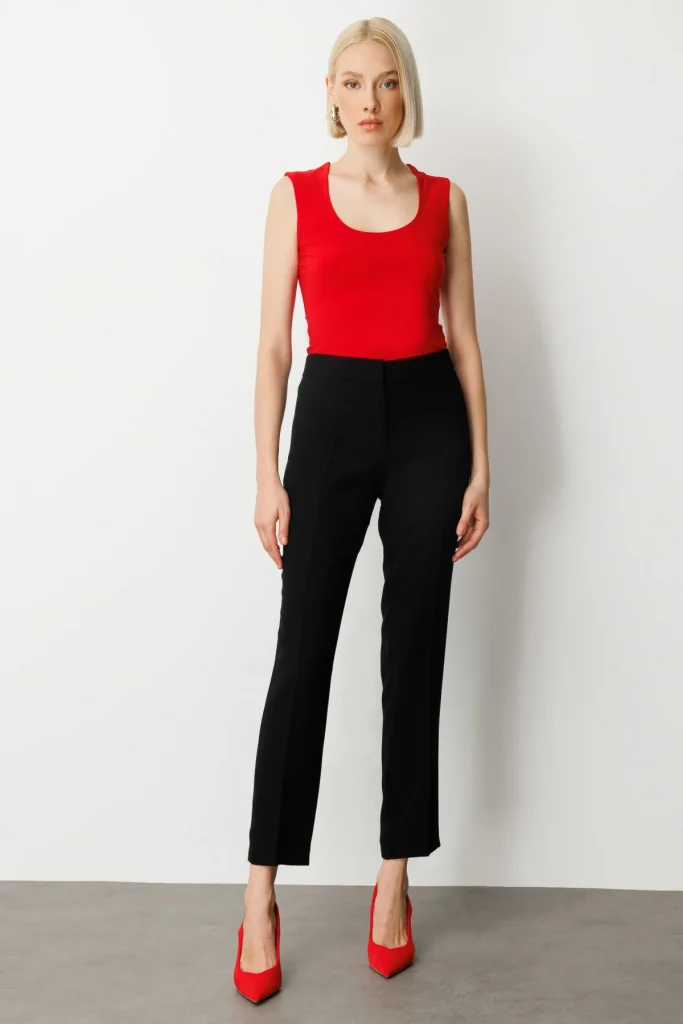 EKOL Dar Paça Krep Pantolon 1029