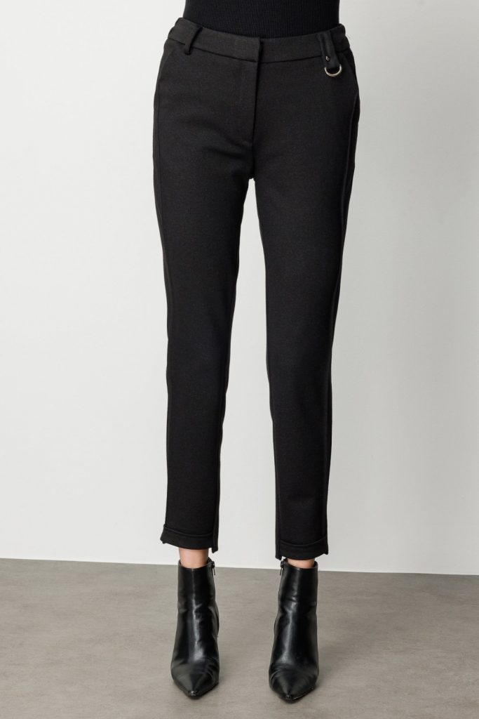 EKOL Beli Lastikli Simli Kumaş Pantolon 1041