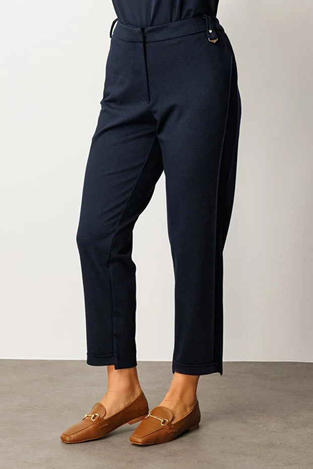 EKOL Beli Lastikli Aksesuar Detaylı Pantolon 1043