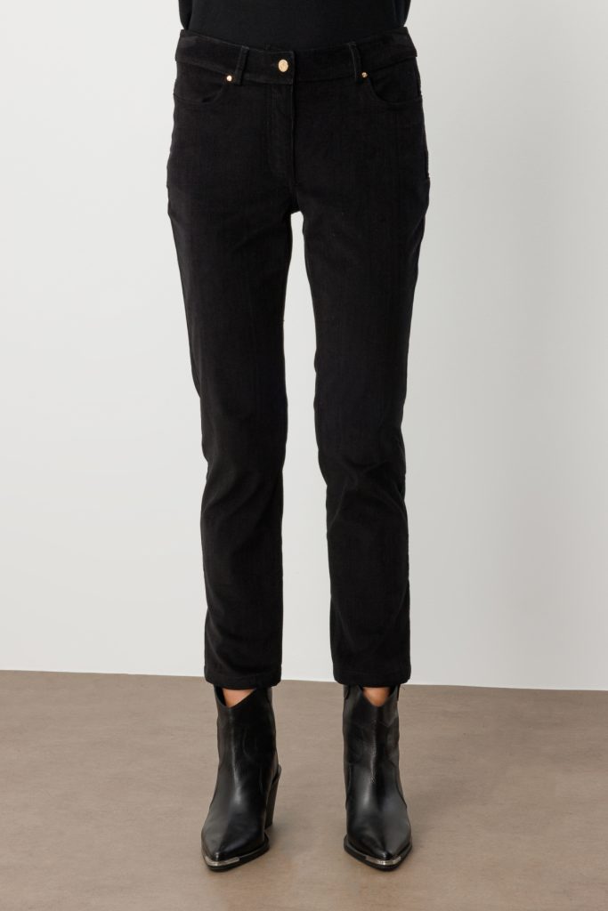 EKOL Boru Paça Kadife Pantolon 1049 - Siyah