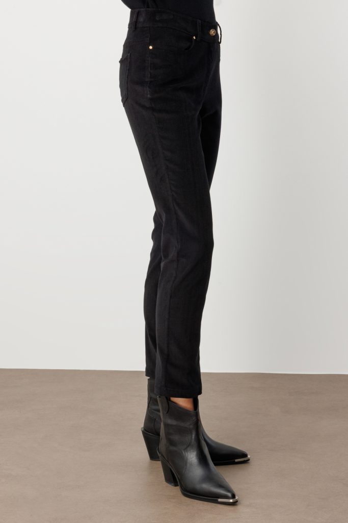 EKOL Boru Paça Kadife Pantolon 1049 - Siyah