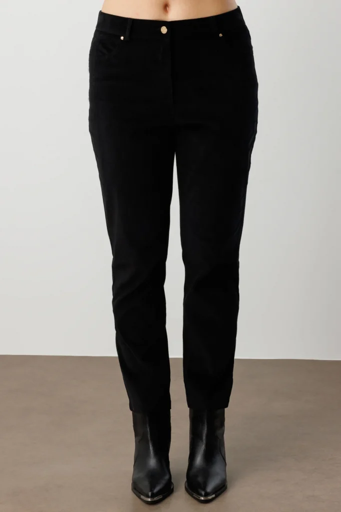 EKOL Dar Paça Kadife Pantolon 1051