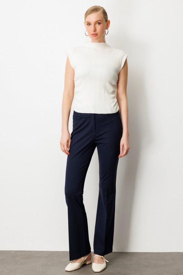 EKOL İspanyol Paça Cepsiz Pantolon 1081