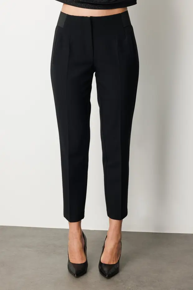 EKOL Beli Kalın Lastikli Dar Paça Pantolon  1109