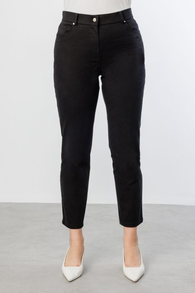 EKOL Beş Cep Dar Paça Büyük Beden Pantolon 2052 B.B - Siyah