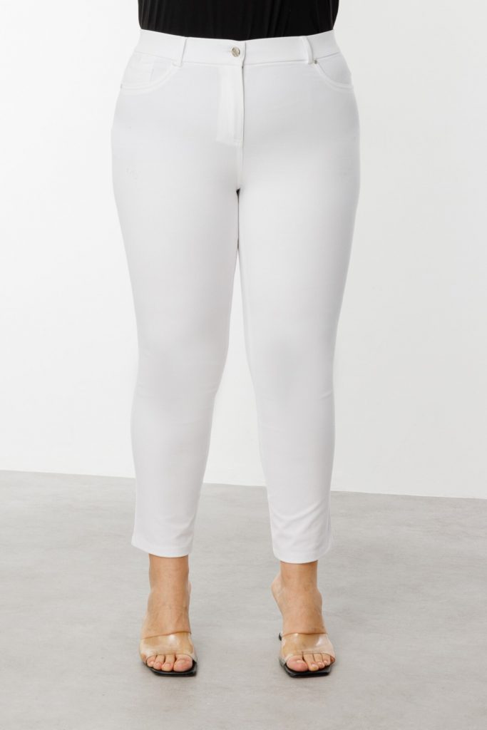 EKOL Beş Cep Dar Paça Büyük Beden Pantolon 2052 B.B - EKRU