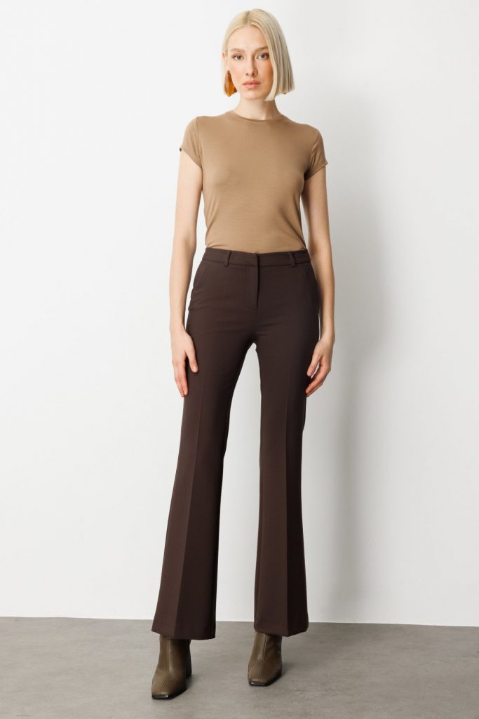 EKOL İspanyol Paça Yan Cepli Pantolon 5011