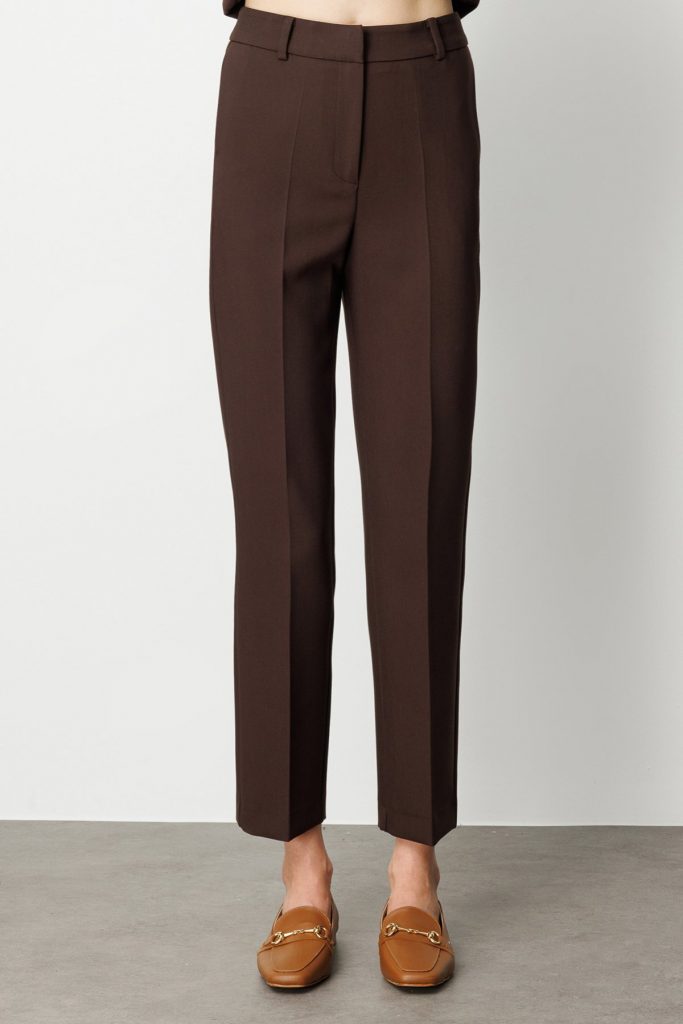 EKOL Yan Cepli Boru Paça Pantolon 5015 - kahve