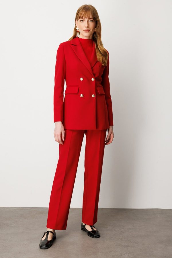 EKOL Kadın Düz Kesim Boru Paça Pantolon  5027