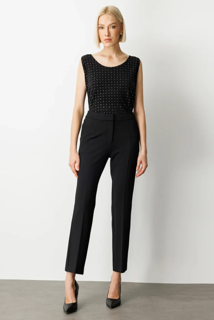 EKOL Beli Lastikli Bol Paça Pantolon 5035