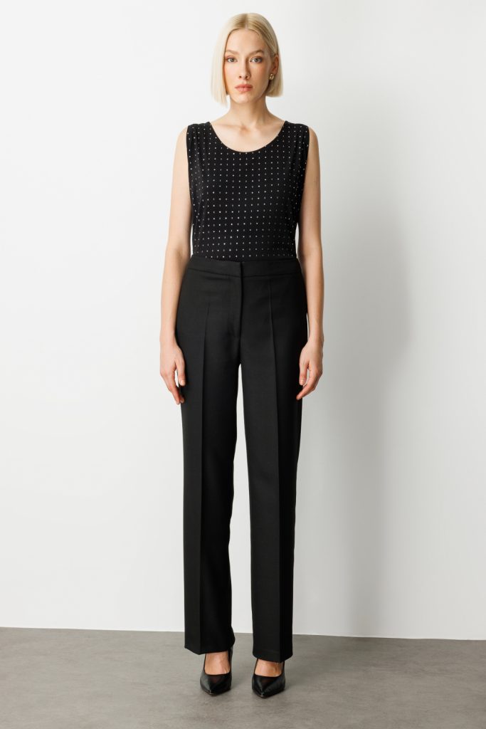 EKOL Cepsiz Boru Paça Pantolon 5051 - Siyah