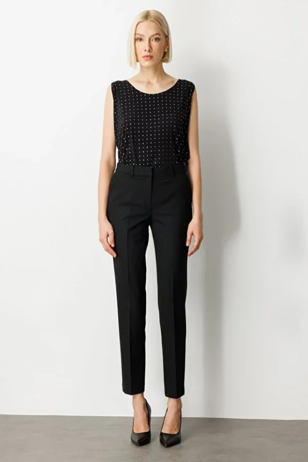 EKOL Düşük Bel Dar Paça Pantolon 5183